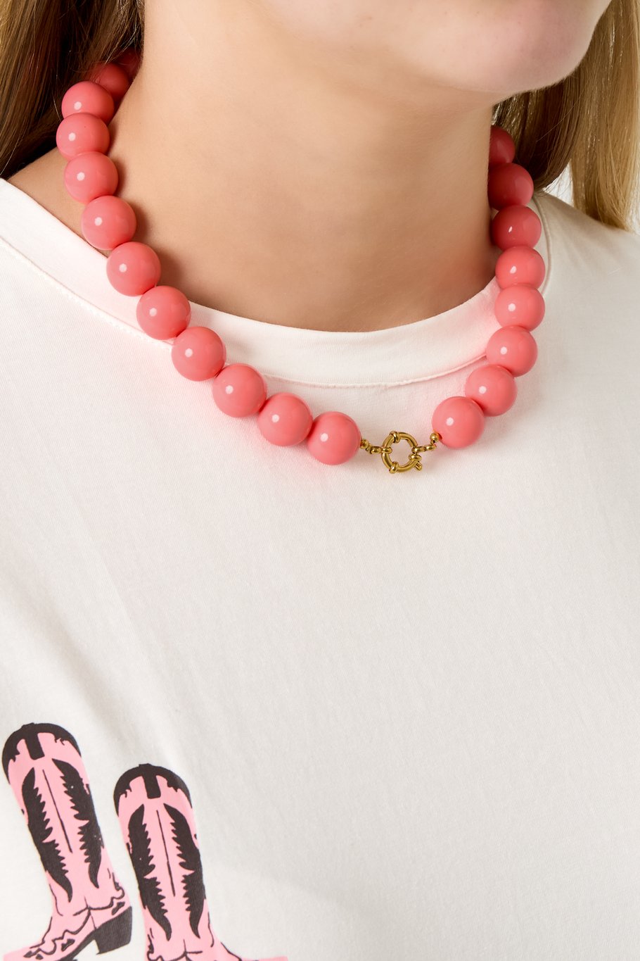Resin Beaded Necklaces Beads Casual Daily Simple Series Women's jewelry-15mm Picture2